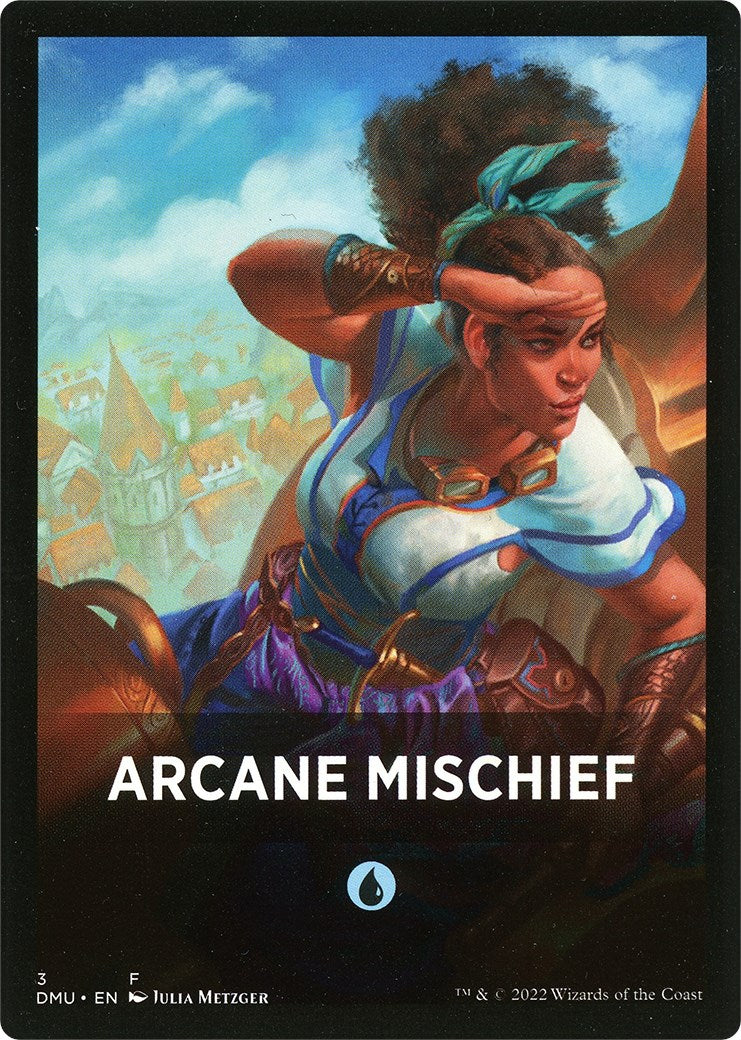 Arcane Mischief Theme Card [Dominaria United Tokens]-1