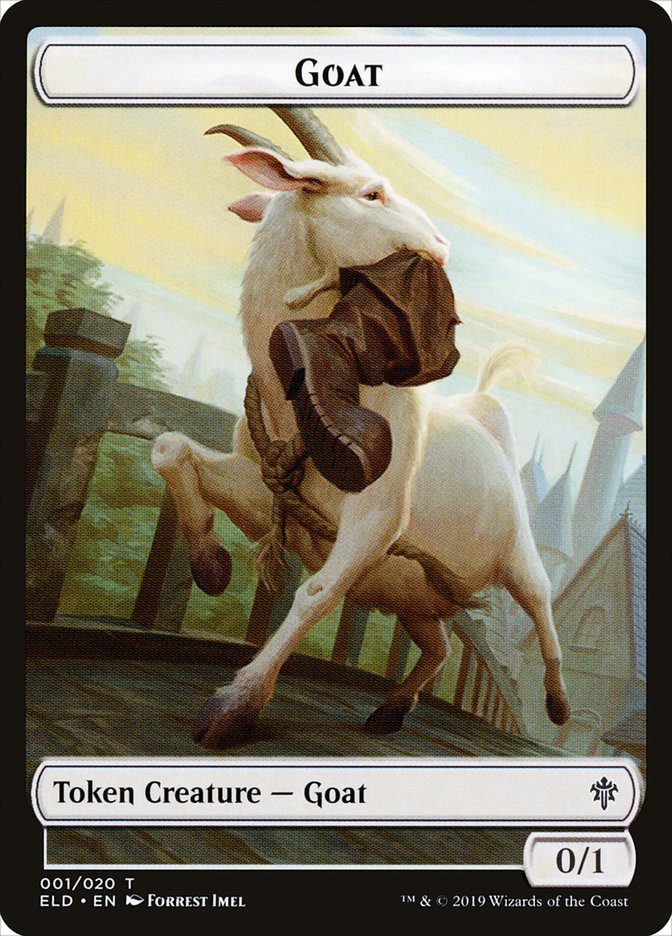Goat Token [Throne of Eldraine Tokens]-1