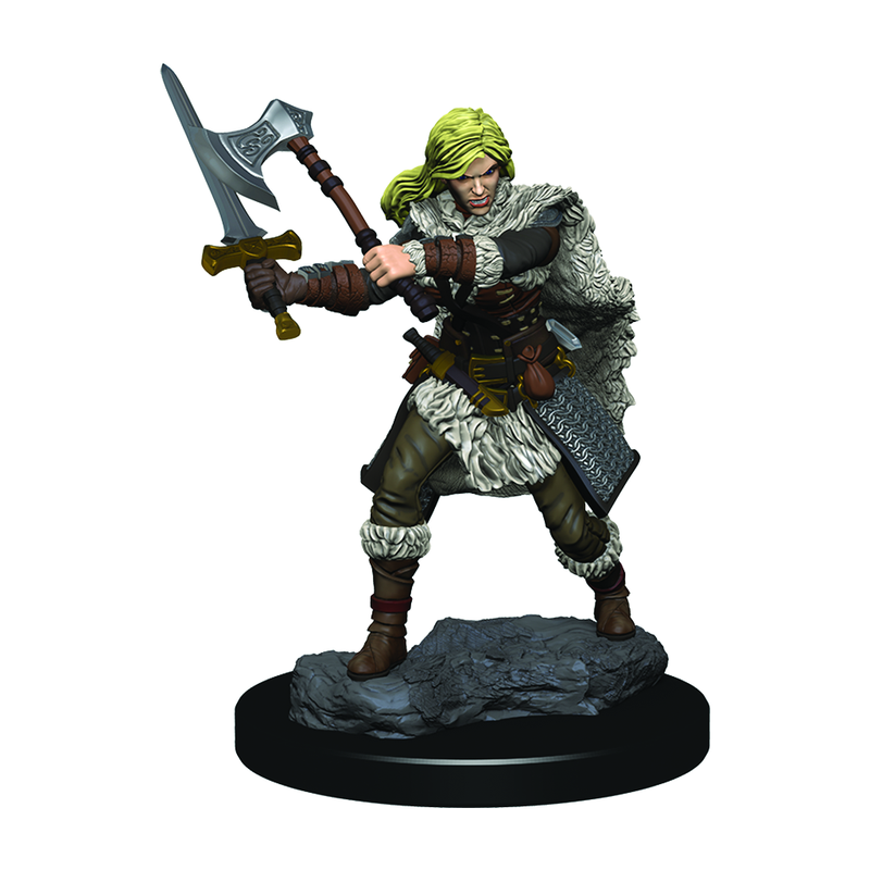 D&D Premium Painted Figures Human Female Barbarian-1