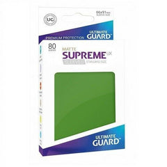 Ultimate Guard Supreme Sleeves Standard Size Matte Green (80)-1