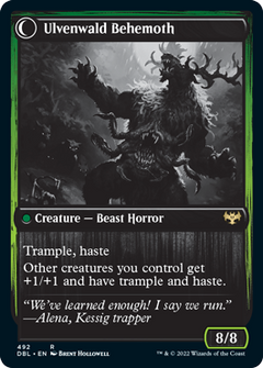 Ulvenwald Oddity // Ulvenwald Behemoth [Innistrad: Double Feature]-2