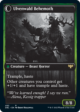 Ulvenwald Oddity // Ulvenwald Behemoth [Innistrad: Double Feature]-2