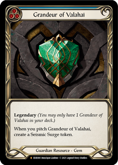 Graded (PCG-9) Grandeur of Valahai [EVR000] 1st Edition Cold Foil-1