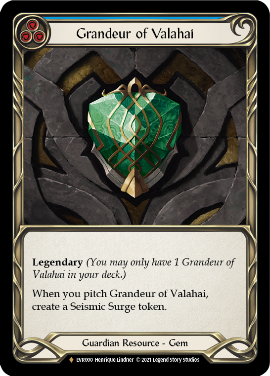 Graded (PCG-9) Grandeur of Valahai [EVR000] 1st Edition Cold Foil-1