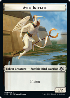 Boar // Aven Initiate Double-Sided Token [Double Masters 2022 Tokens]-2