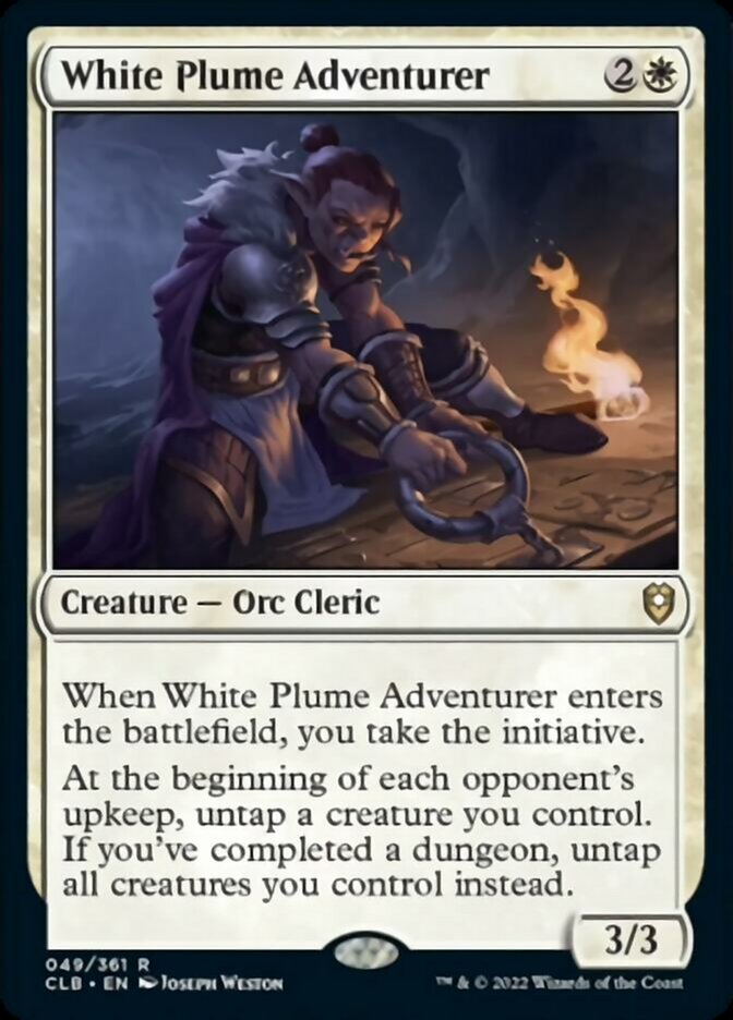 White Plume Adventurer [Commander Legends: Battle for Baldur's Gate]-1