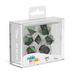 Oakie Doakie Dice RPG Set Metal Dice - Matrix (7)-1