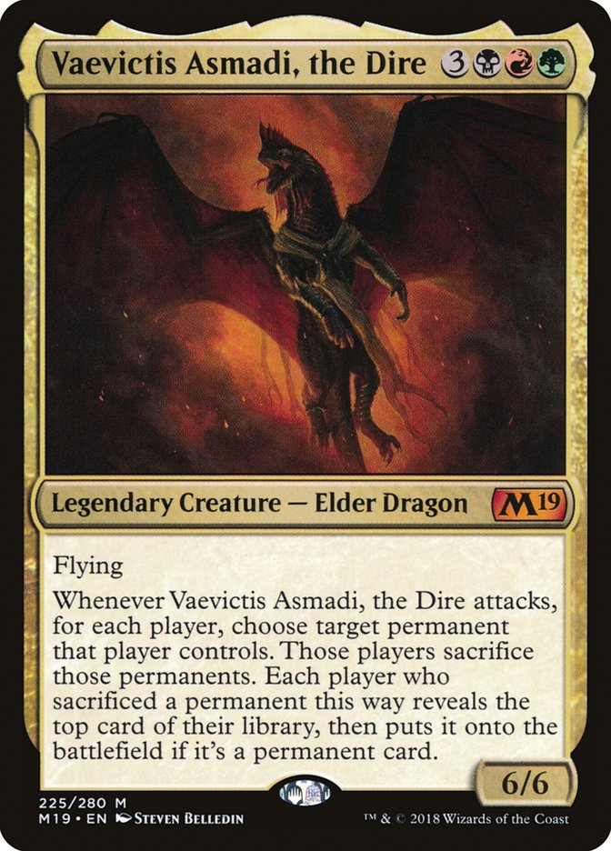 Vaevictis Asmadi, the Dire [Core Set 2019]-1