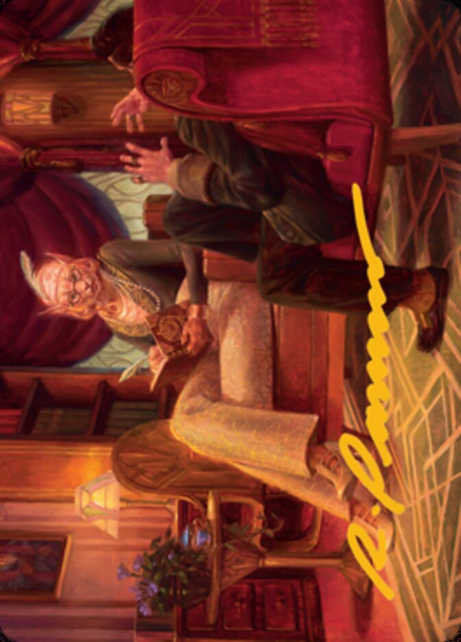 Phabine, Boss's Confidant Art Card (Gold-Stamped Signature) [Streets of New Capenna Art Series]-1