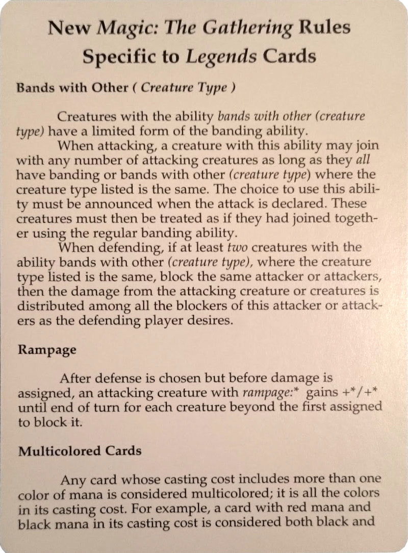 Legends Rules Card [Legends Tokens]-1