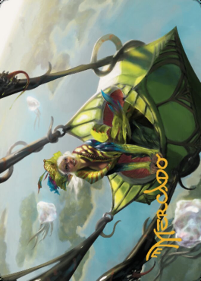 Nael, Avizoa Aeronaut Art Card (Gold-Stamped Signature) [Dominaria United Art Series]-1