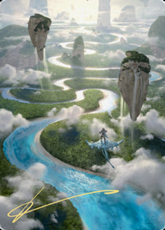 Clearwater Pathway Art Card (Gold-Stamped Signature) [Zendikar Rising Art Series]-1