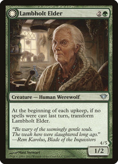 Lambholt Elder // Silverpelt Werewolf [Dark Ascension]-1
