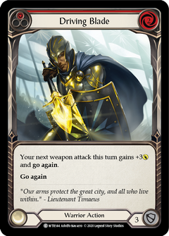 Driving Blade (Red) [U-WTR144] (Welcome to Rathe Unlimited)  Unlimited Rainbow Foil-1