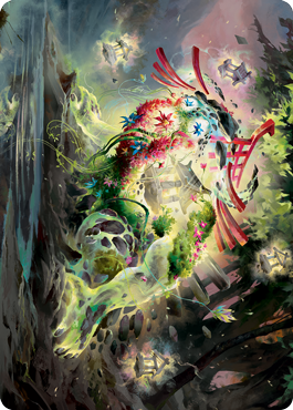 Go-Shintai of Life's Origin Art Card [Kamigawa: Neon Dynasty Art Series]-1