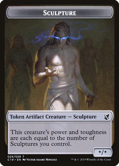 Bird (002) // Sculpture Double-Sided Token [Commander 2019 Tokens]-2