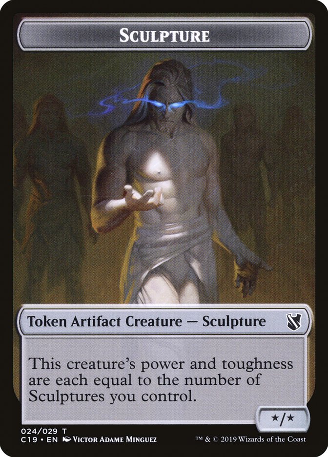 Bird (002) // Sculpture Double-Sided Token [Commander 2019 Tokens]-2