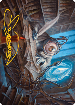 Unblinking Observer Art Card (Gold-Stamped Signature) [Innistrad: Midnight Hunt Art Series]-1