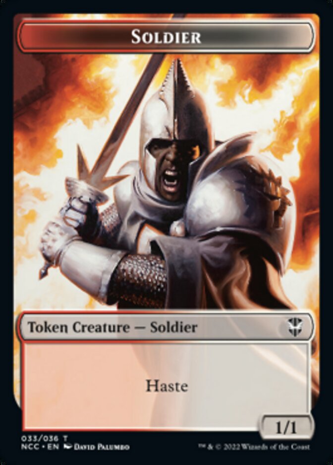 Soldier (33) // Devil Double-Sided Token [Streets of New Capenna Commander Tokens]-1