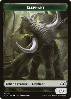 Angel // Elephant Double-Sided Token [Double Masters Tokens]-2