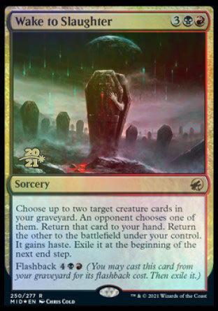 Wake to Slaughter [Innistrad: Midnight Hunt Prerelease Promos]-1