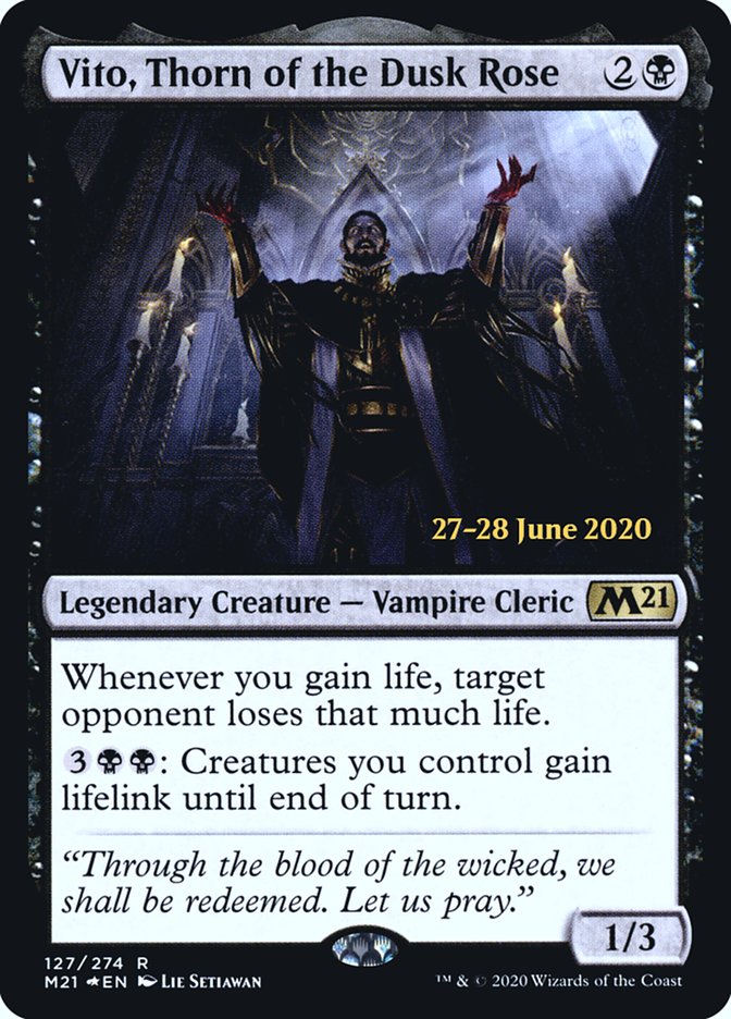 Vito, Thorn of the Dusk Rose [Core Set 2021 Prerelease Promos]-1