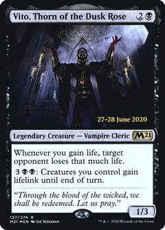Vito, Thorn of the Dusk Rose [Core Set 2021 Prerelease Promos]-1