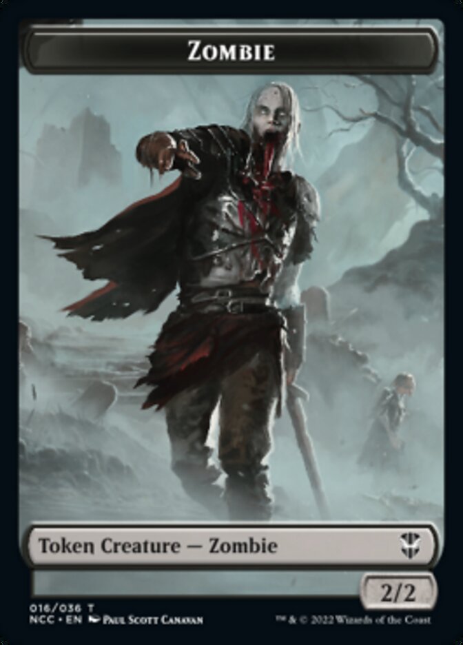Zombie // Goat Double-Sided Token [Streets of New Capenna Commander Tokens]-1