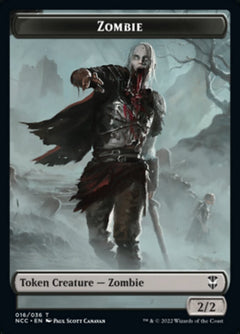 Zombie // Goat Double-Sided Token [Streets of New Capenna Commander Tokens]-1