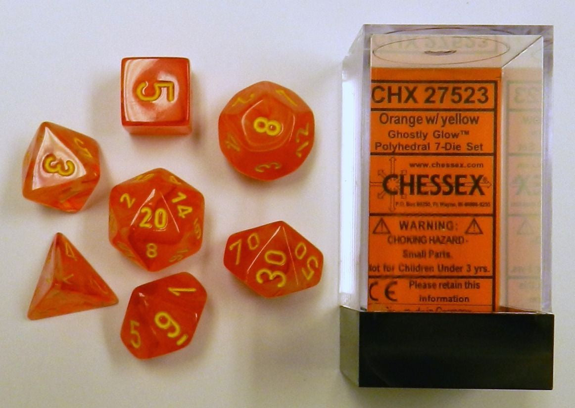 CHX 27523 Ghostly Glow Orange/Yellow 7-Die Set-1