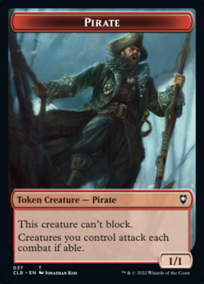 Pirate // Goblin Double-Sided Token [Commander Legends: Battle for Baldur's Gate Tokens]-1
