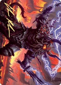 Kardur, Doomscourge Art Card (Gold-Stamped Signature) [Kaldheim Art Series]-1
