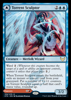 Torrent Sculptor // Flamethrower Sonata [Strixhaven: School of Mages]-1