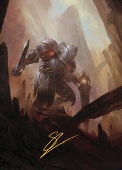 Mountain Art Card (Gold-Stamped Signature) [The Brothers' War Art Series]-1