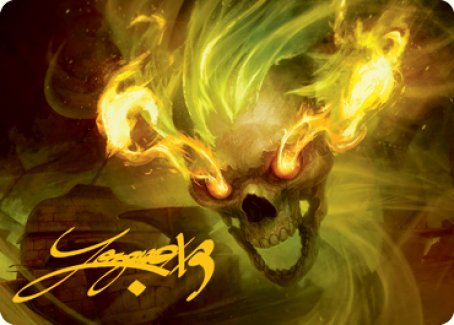 Flameskull Art Card (Gold-Stamped Signature) [Dungeons & Dragons: Adventures in the Forgotten Realms Art Series]-1