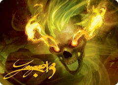 Flameskull Art Card (Gold-Stamped Signature) [Dungeons & Dragons: Adventures in the Forgotten Realms Art Series]-1