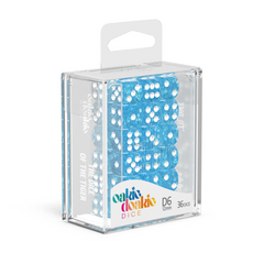 Oakie Doakie Dice D6 12 mm Speckled - Light Blue (36)-1