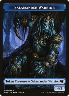 Salamander Warrior // The Monarch Double-Sided Token [Commander Legends Tokens]-1