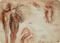 Platinum Angel Art Card [The Brothers' War Art Series]-1