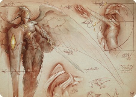 Platinum Angel Art Card [The Brothers' War Art Series]-1