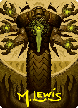 Inquisition of Kozilek Art Card (Gold-Stamped Signature) [Strixhaven: School of Mages Art Series]-1