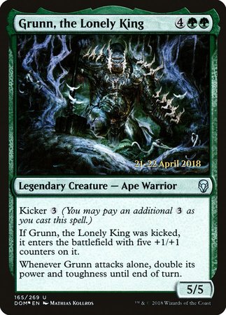 Grunn, the Lonely King [Dominaria Promos]-1