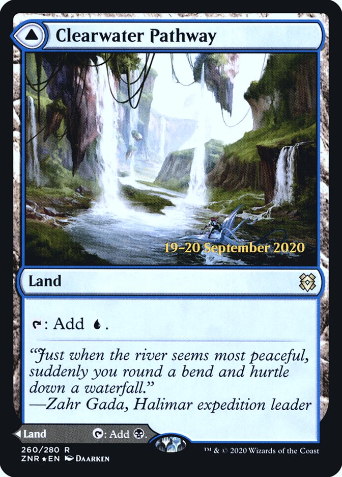 Clearwater Pathway // Murkwater Pathway [Zendikar Rising Prerelease Promos]-1