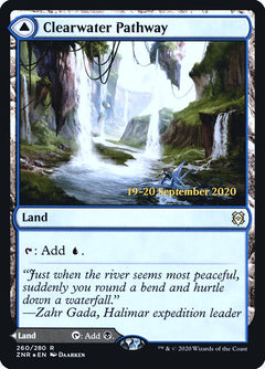 Clearwater Pathway // Murkwater Pathway [Zendikar Rising Prerelease Promos]-1