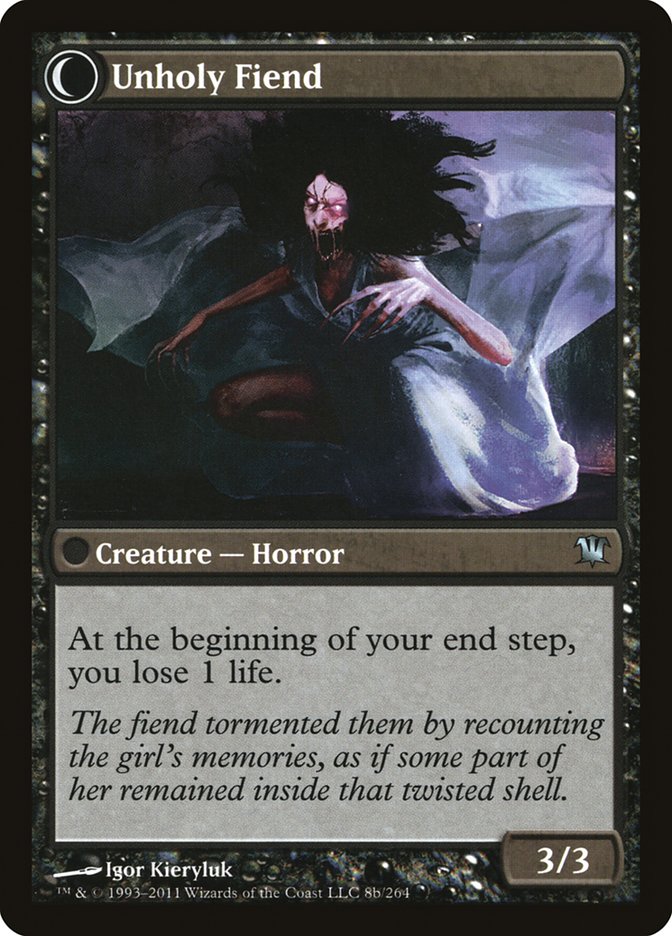Cloistered Youth // Unholy Fiend [Innistrad]-2