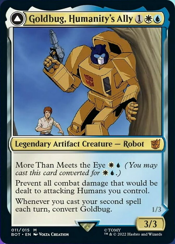 Goldbug, Humanity's Ally // Goldbug, Scrappy Scout [Transformers]-1