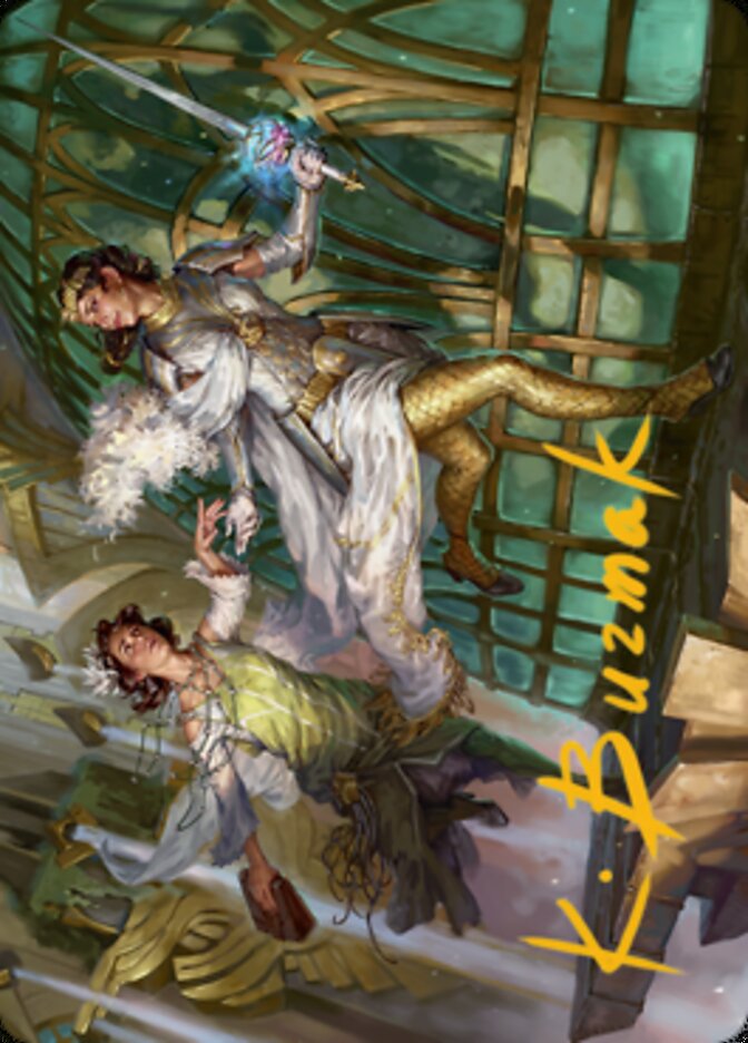 Daring Escape Art Card (Gold-Stamped Signature) [Streets of New Capenna Art Series]-1
