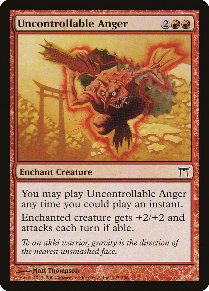 Uncontrollable Anger [Champions of Kamigawa]-1