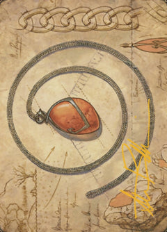 Mox Amber Art Card (Gold-Stamped Signature) [The Brothers' War Art Series]-1