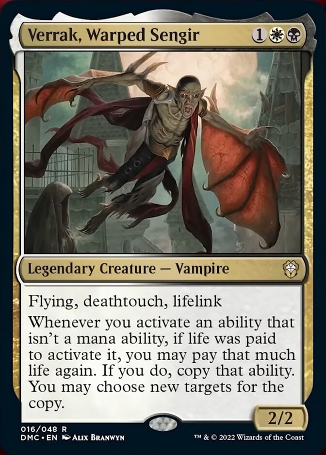 Verrak, Warped Sengir [Dominaria United Commander]-1